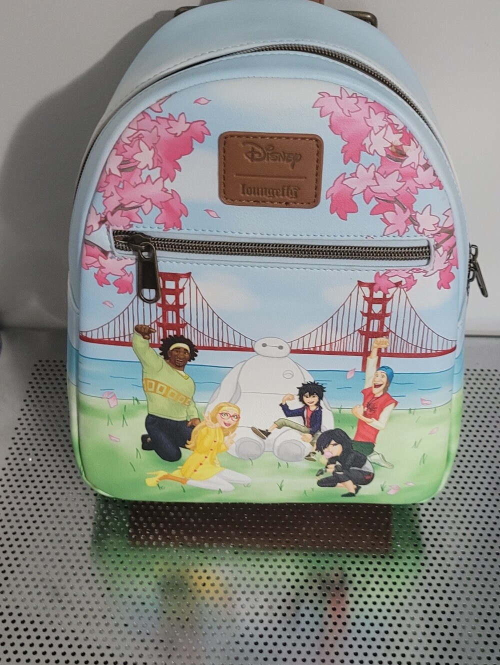 Disney Baymax Mini Backpack in Light Blue and Pink